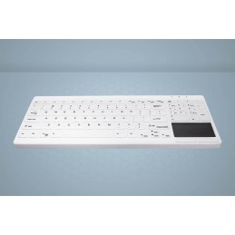 Active Key AK-C7412 tastiera Industriale USB Francese Bianco