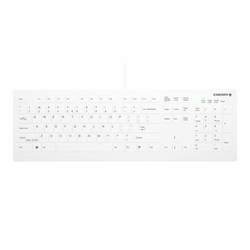 CHERRY AK-C8112 tastiera Medico USB QWERTY Inglese Bianco