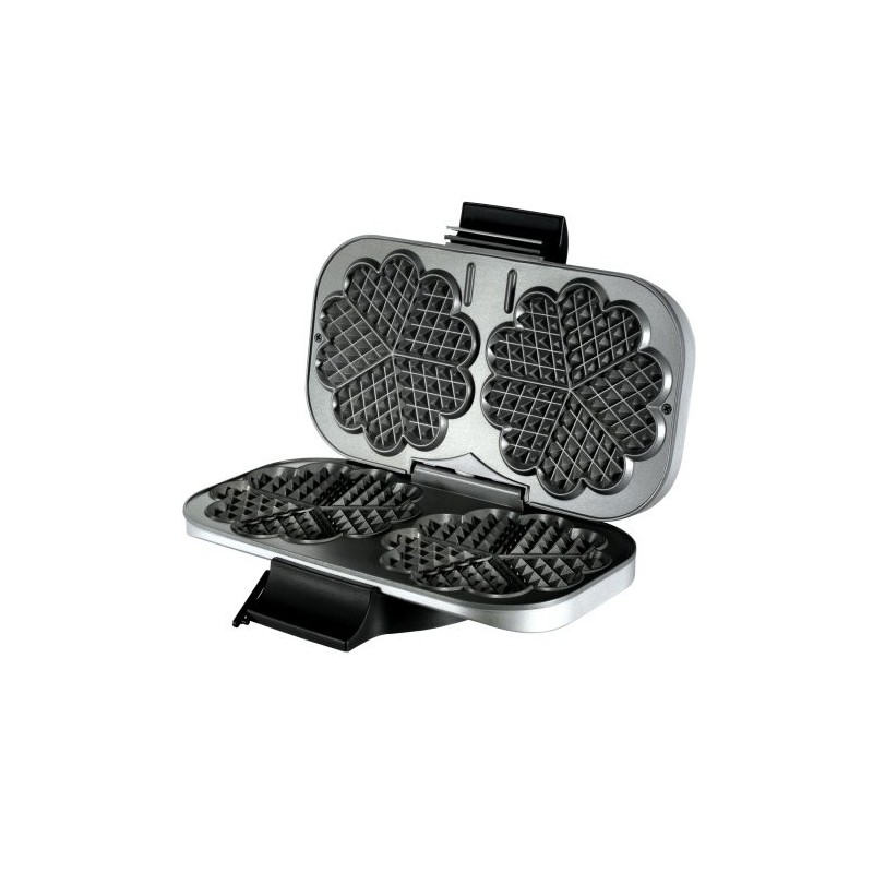 Unold 48241 piastra per waffle 2 waffle 1300 W Nero, Argento