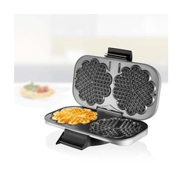 Unold 48241 piastra per waffle 2 waffle 1300 W Nero, Argento