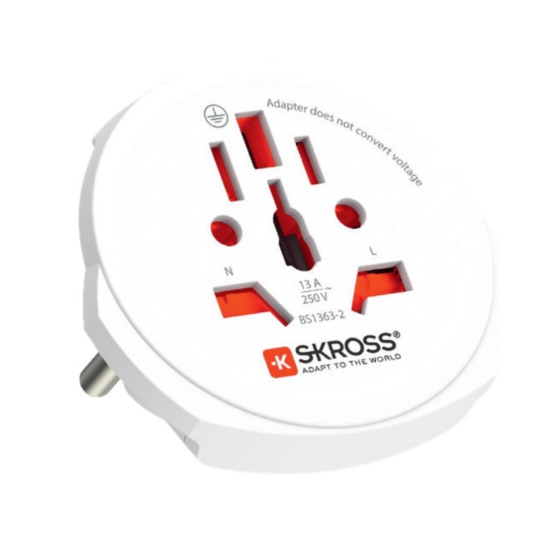 Skross 1.302471 adattatore per presa di corrente Universale Bianco