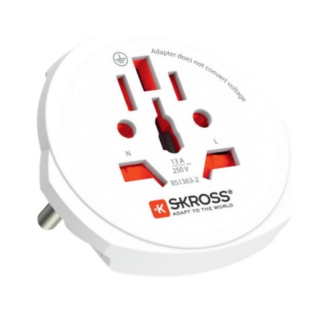 Skross 1.302471 adattatore per presa di corrente Universale Bianco