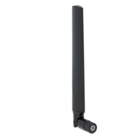 DeLOCK Antenna 5G LTE con SMA maschio -3,3 - 1,3 dBi omnidirezionale con giunto inclinabile nero