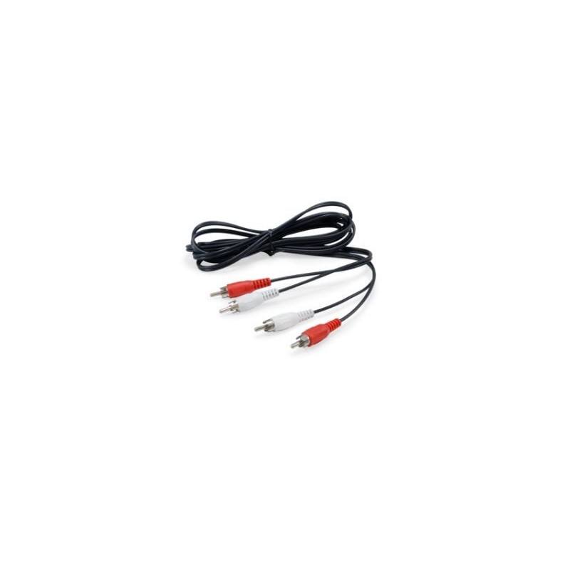 Equip 147094 cavo audio 2,5 m 2 x RCA Nero