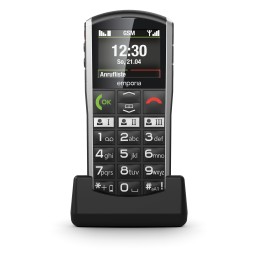 Emporia emporiaSIMPLICITY 5,08 cm (2") 90 g Nero, Argento Telefono per anziani