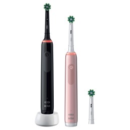 Oral-B Pro 3 3900N Gift Edition Adulto Spazzolino rotante-oscillante Nero, Rosa