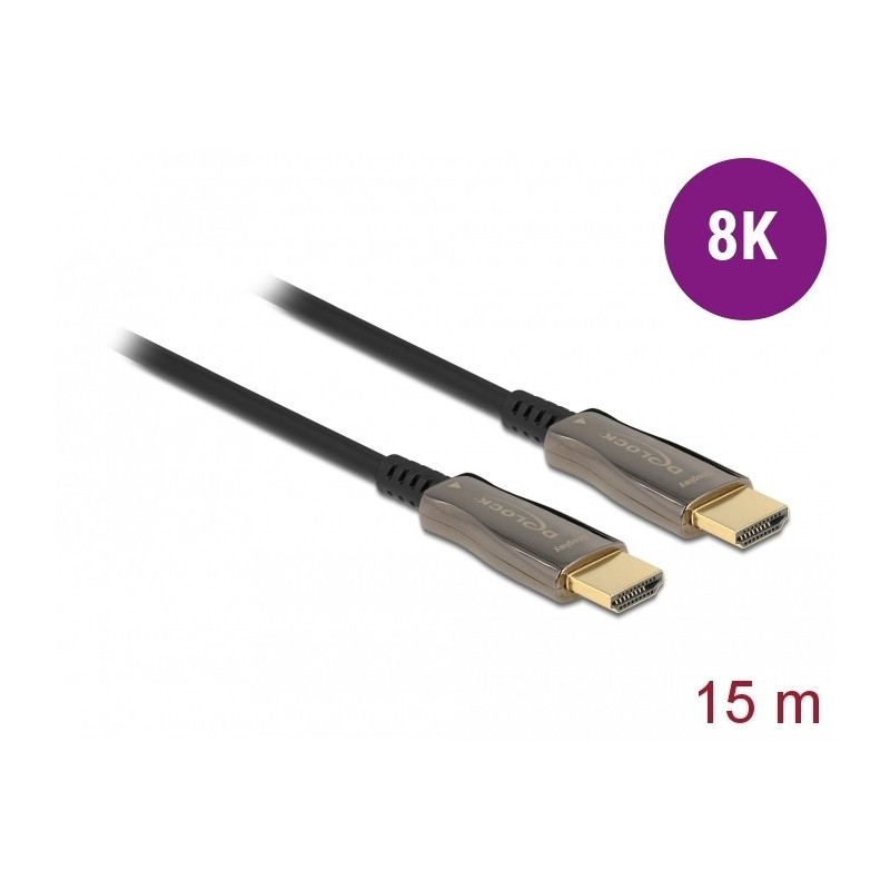 DeLOCK Cavo ottico attivo HDMI 8K 60 Hz 15 m