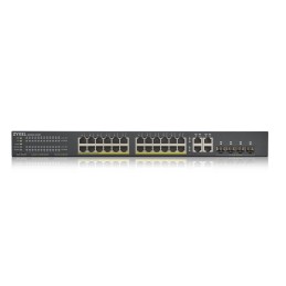 Zyxel GS1920-24HPV2 Gestito Gigabit Ethernet (10 100 1000) Supporto Power over Ethernet (PoE) Nero