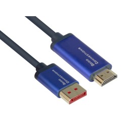 Alcasa 4860-SF010B cavo e adattatore video 1 m DisplayPort HDMI Blu