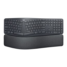 Logitech Ergo K860 for Business tastiera Ufficio RF senza fili + Bluetooth Inglese britannico Grafite