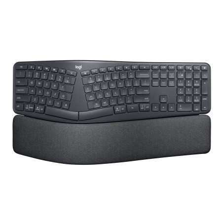 Logitech Ergo K860 for Business tastiera Ufficio RF senza fili + Bluetooth Inglese britannico Grafite