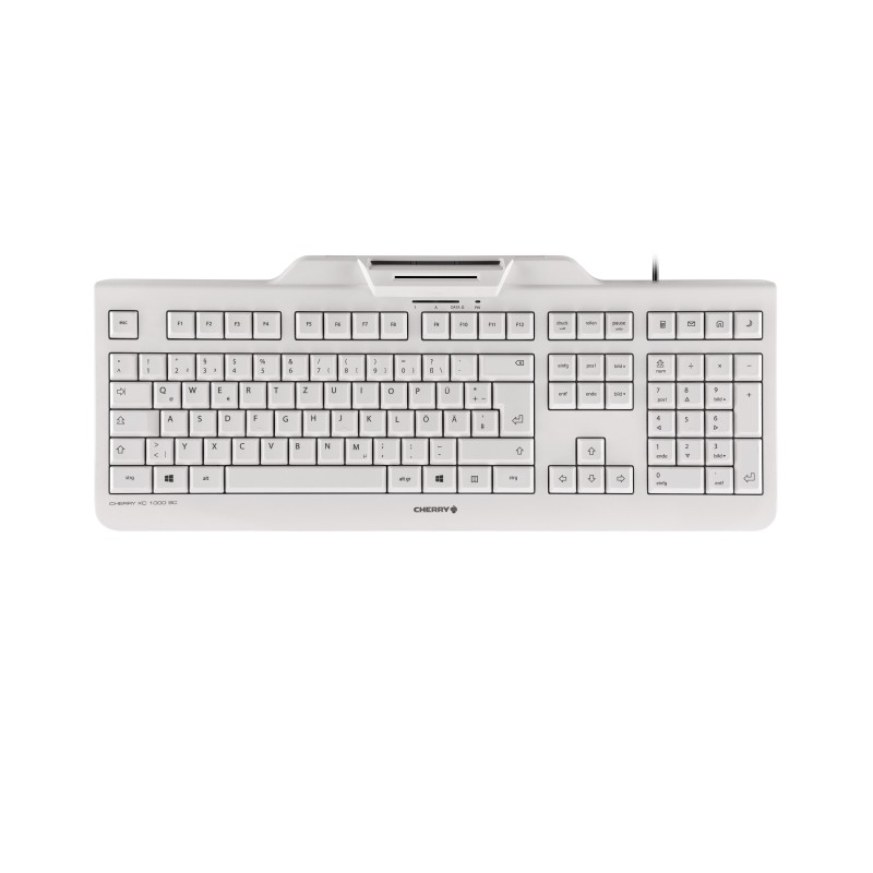 CHERRY KC 1000 SC tastiera Ufficio USB QWERTY Nordic Nero