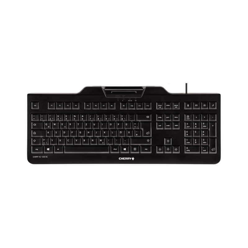 CHERRY KC 1000 SC tastiera Ufficio USB QWERTY Spagnolo Nero