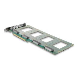 DeLOCK Scheda PCI Express 4.0 x16 a 4 x interno U.2 NVMe SFF-8639 - Biforcazione (LxP 288 x 122 mm)