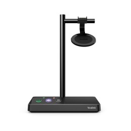 Yealink WH62 Mono UC Auricolare Wireless A Padiglione Ufficio Micro-USB Base di ricarica Nero