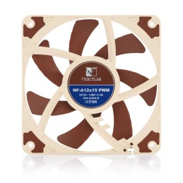 Noctua NF-A12x15 PWM Case per computer Ventilatore 12 cm Beige, Marrone