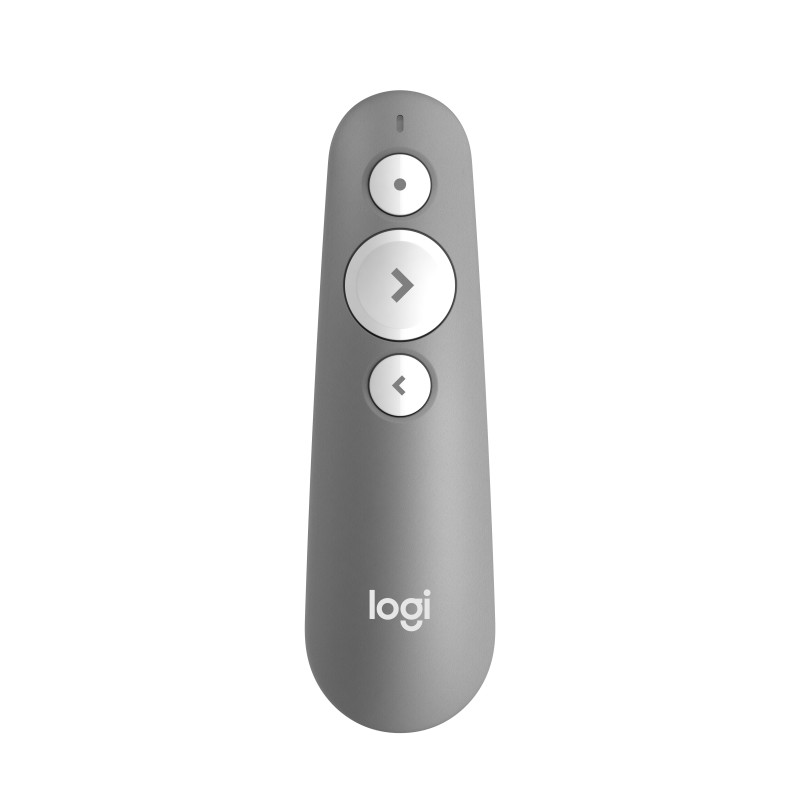 Logitech R500 Laser Presentation Remote puntatore wireless Bluetooth RF Grigio