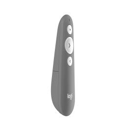 Logitech R500 Laser Presentation Remote puntatore wireless Bluetooth RF Grigio