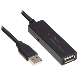 Alcasa GC-M0134 cavo USB USB 2.0 20 m USB A Nero