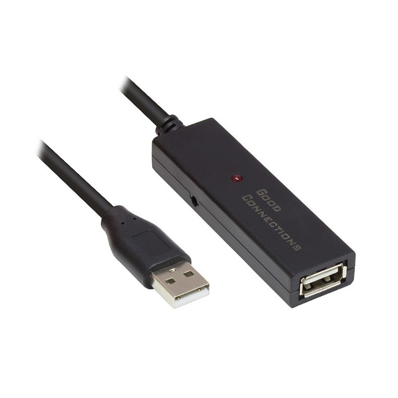 Alcasa GC-M0134 cavo USB USB 2.0 20 m USB A Nero