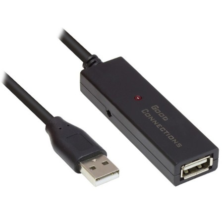 Alcasa GC-M0134 cavo USB USB 2.0 20 m USB A Nero