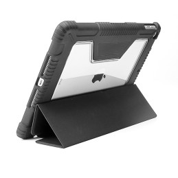 4smarts 458787 custodia per tablet 25,9 cm (10.2") Custodia flip a libro Nero, Trasparente