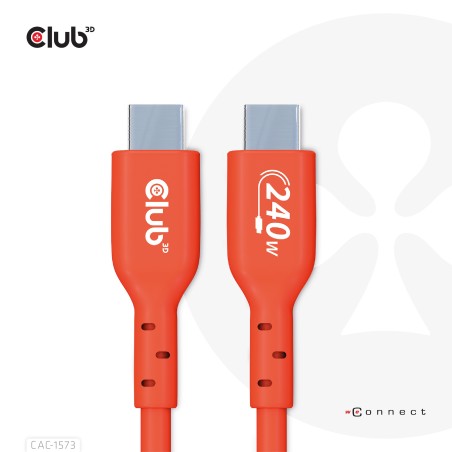 CLUB3D CAC-1573 cavo USB USB4 Gen 2x2 2 m USB C Rosso