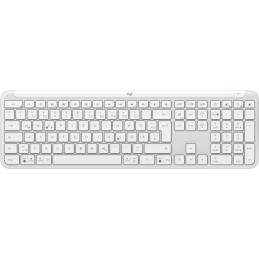 Logitech K950 Signature Slim tastiera Ufficio RF senza fili + Bluetooth QWERTZ Tedesco Bianco