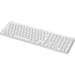 Logitech K950 Signature Slim tastiera Ufficio RF senza fili + Bluetooth QWERTZ Tedesco Bianco