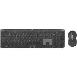 Logitech MK950 Signature Slim tastiera Mouse incluso Ufficio RF senza fili + Bluetooth QWERTZ Tedesco Grafite