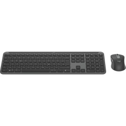 Logitech MK950 Signature Slim tastiera Mouse incluso Ufficio RF senza fili + Bluetooth QWERTZ Tedesco Grafite