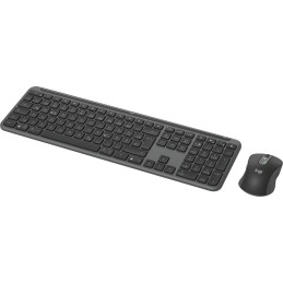 Logitech MK950 Signature Slim tastiera Mouse incluso Ufficio RF senza fili + Bluetooth QWERTZ Tedesco Grafite