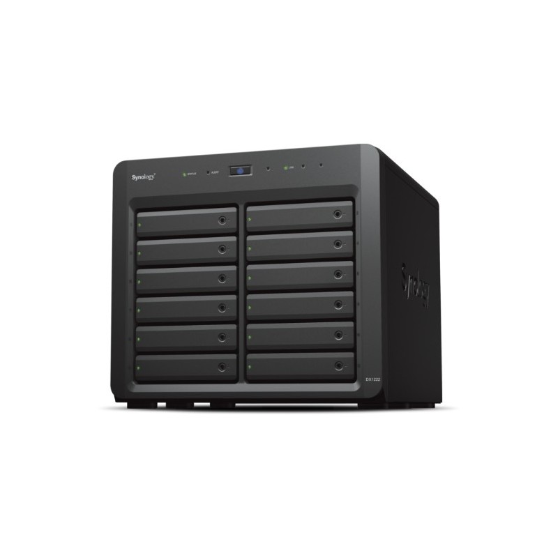 Synology DX1222 contenitore di unità di archiviazione Box esterno HDD SSD Nero 2.5 3.5"