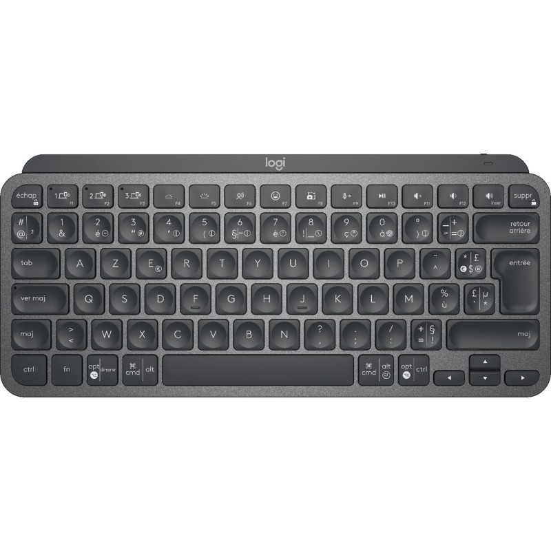 Logitech MX Keys Mini tastiera Ufficio RF senza fili + Bluetooth AZERTY Francese Grafite