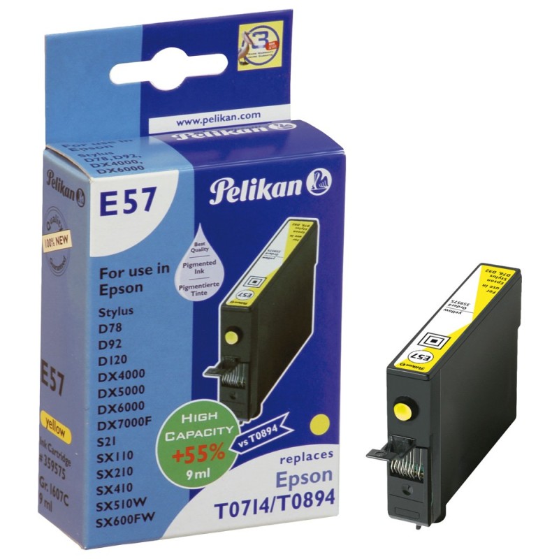 Pelikan E57 cartuccia d'inchiostro 1 pz Giallo