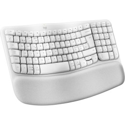 Logitech Wave Keys tastiera Ufficio RF senza fili + Bluetooth QWERTZ Tedesco Bianco