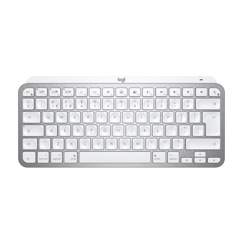 Logitech MX Keys Mini For Mac Minimalist Wireless Illuminated Keyboard tastiera Universale Bluetooth QWERTY Inglese UK Grigio