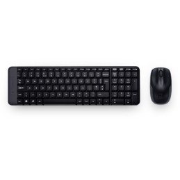 Logitech Wireless Combo MK220 tastiera Mouse incluso Casa USB Portoghese Nero