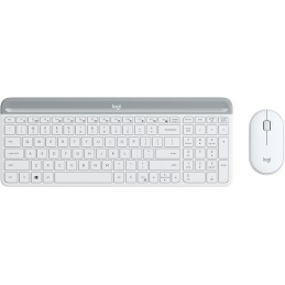 Logitech MK470 tastiera Mouse incluso Universale RF Wireless QWERTY Inglese UK Bianco
