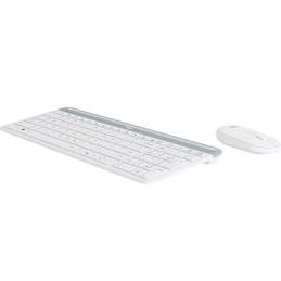 Logitech MK470 tastiera Mouse incluso Universale RF Wireless QWERTY Inglese UK Bianco