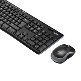 Logitech Wireless Combo MK270 tastiera Mouse incluso Ufficio USB AZERTY Belga Nero