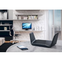 NETGEAR Nighthawk RAXE300 router wireless Gigabit Ethernet Banda tripla (2.4 GHz 5 GHz 5 GHz) Nero