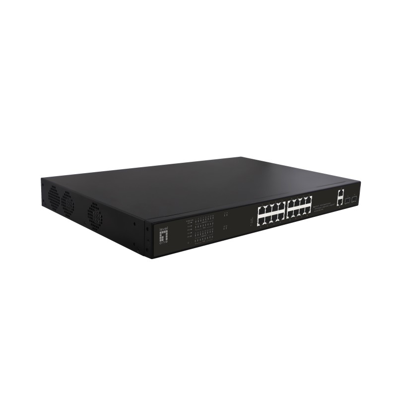 LevelOne GEP-2021 switch di rete Non gestito Gigabit Ethernet (10 100 1000) Supporto Power over Ethernet (PoE) 1U Nero