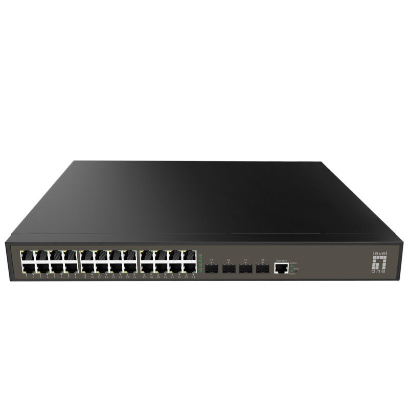 LevelOne GEL-2871 switch di rete Gestito L2+ Gigabit Ethernet (10 100 1000) 1U Nero