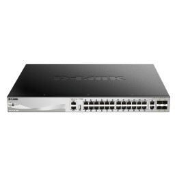 D-Link DGS-3130-30PS E switch di rete Gestito L3 Gigabit Ethernet (10 100 1000) Supporto Power over Ethernet (PoE) Grigio