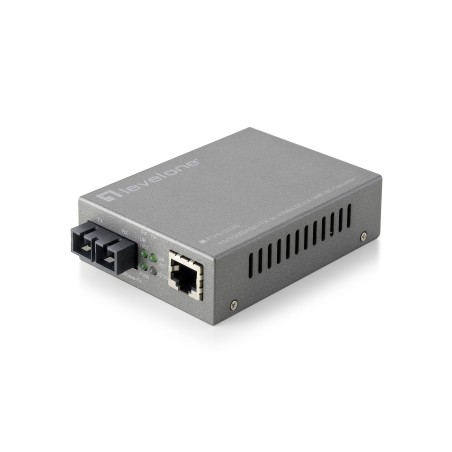 LevelOne FVS-3120 convertitore multimediale di rete 100 Mbit s Modalità singola Grigio