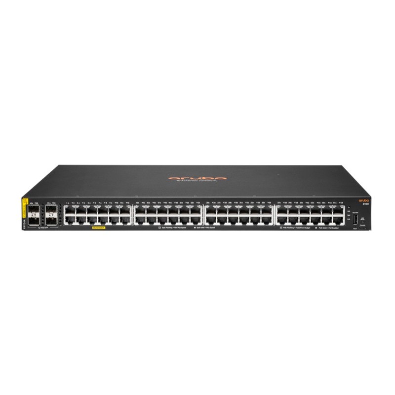 HPE 6100 48G Gestito L2 Gigabit Ethernet (10 100 1000) Supporto Power over Ethernet (PoE) 1U