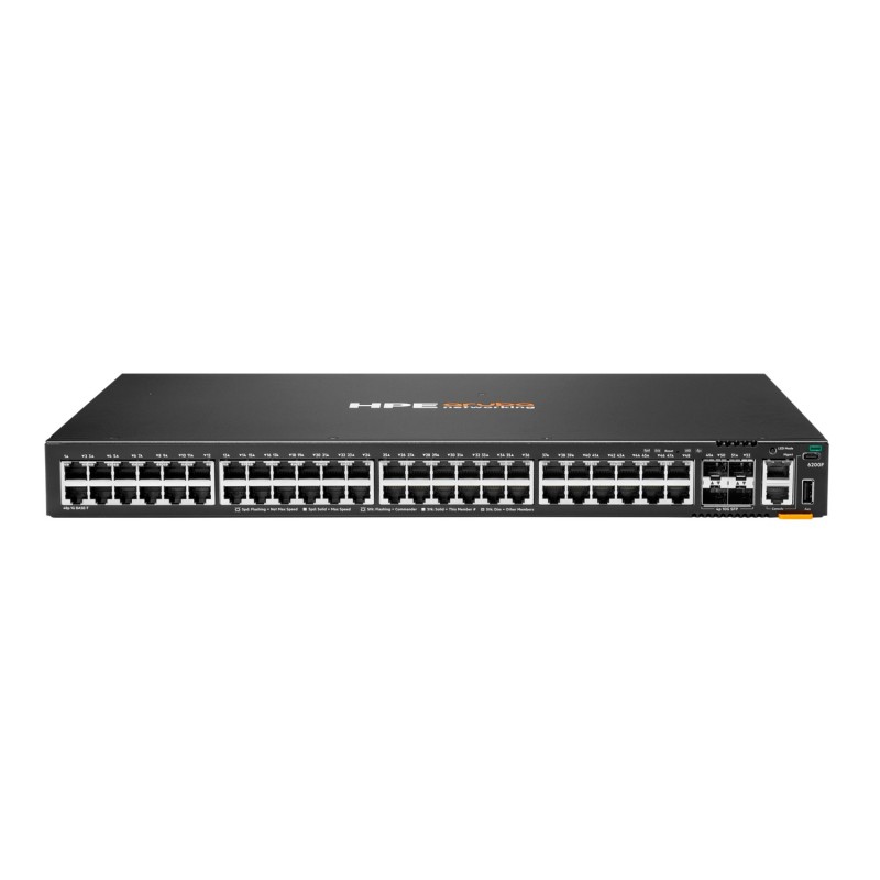 HPE Aruba Networking CX 6200F 48G 4SFP+ Gestito L3 Gigabit Ethernet (10 100 1000) 1U