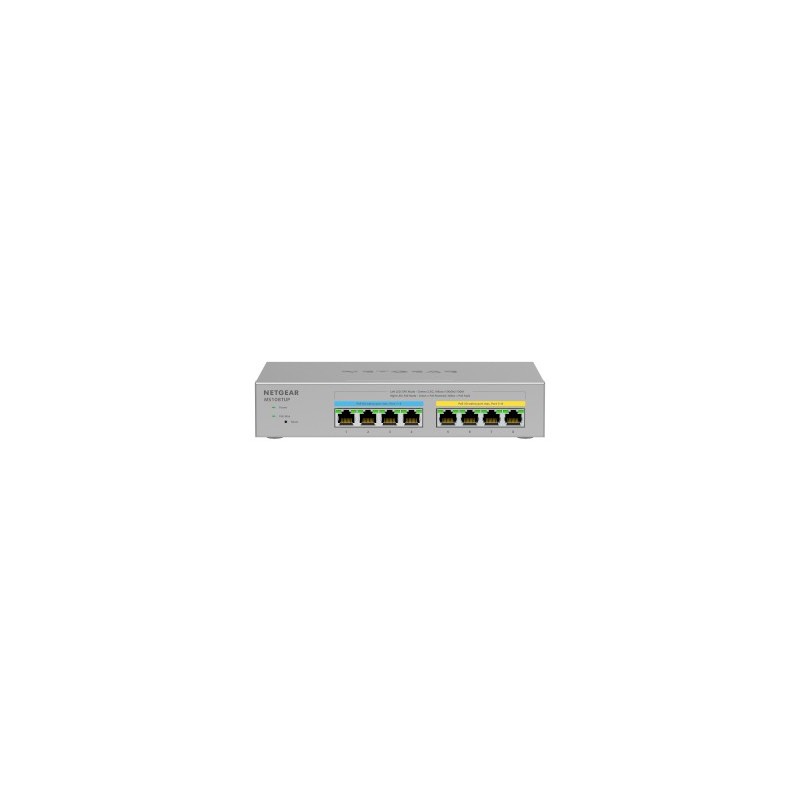 NETGEAR MS108TUP Non gestito L2 2.5G Ethernet (100 1000 2500) Supporto Power over Ethernet (PoE) Grigio