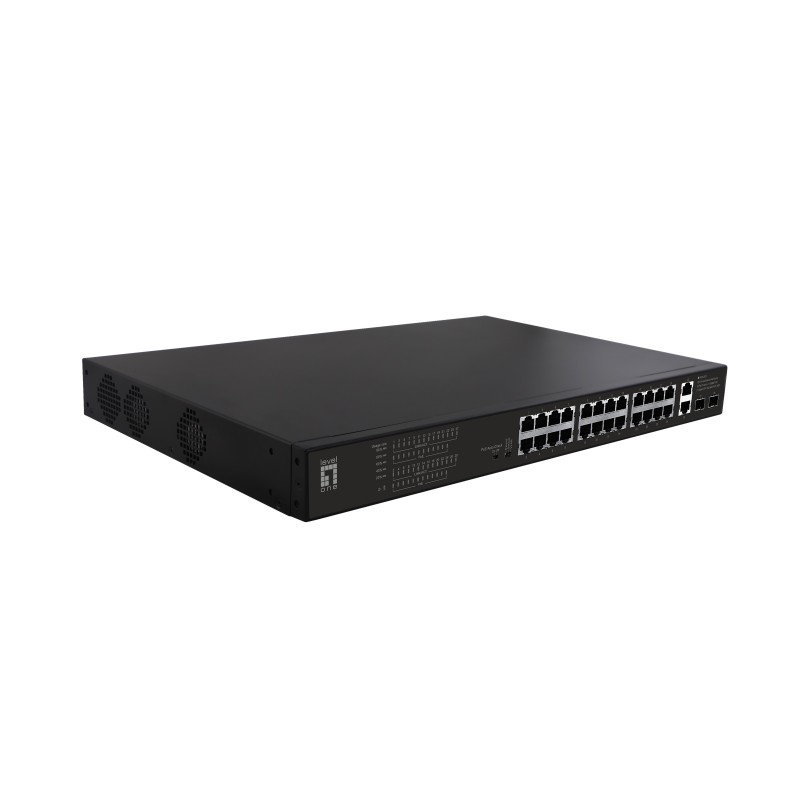 LevelOne FGP-2831 switch di rete Non gestito Fast Ethernet (10 100) Supporto Power over Ethernet (PoE) 1U Nero